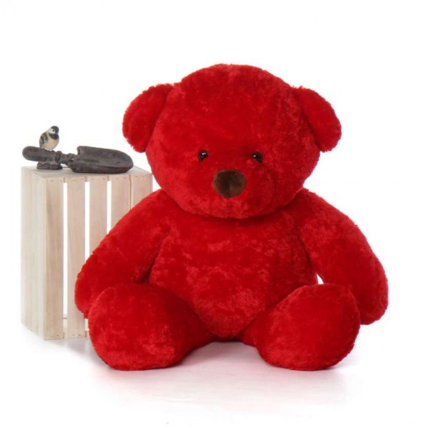 4 Feet Fat and Huge Red Teddy Bear